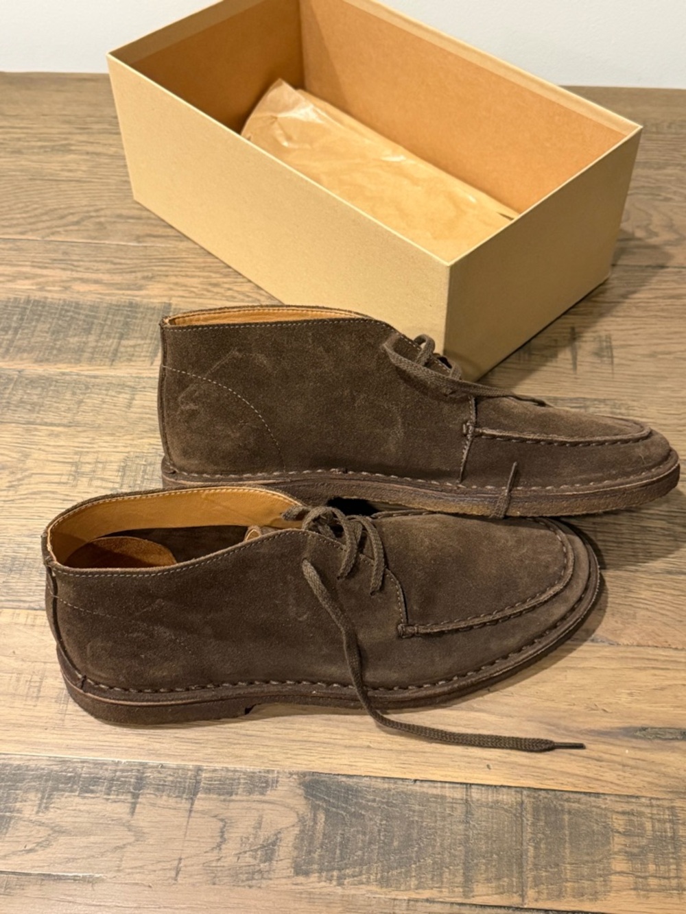 Drakes Brown Suede Men's Chukka Boots